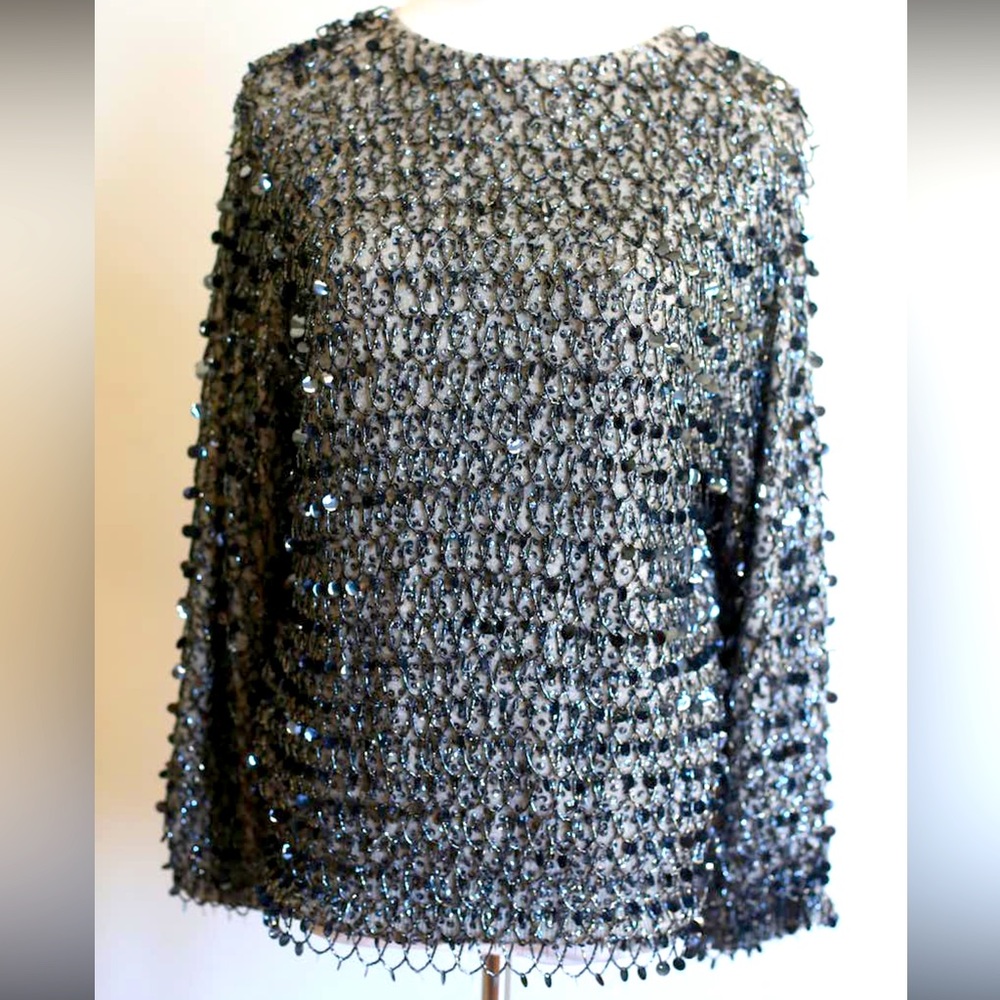 Vintage Beaded Sweater-Gorgeous
